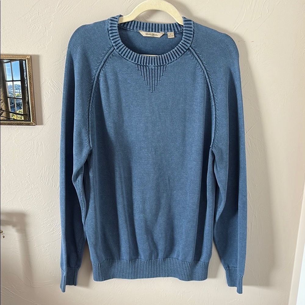 100% Cotton Paradise Collection Blue Crewneck